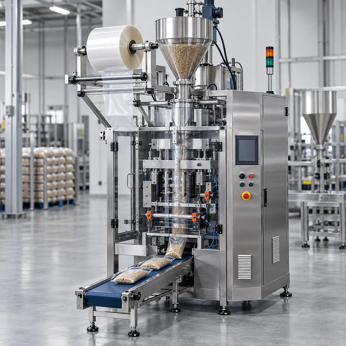 Vertical form fill seal machine